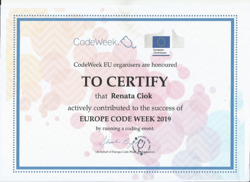 Europejski Tydzień Kodowania – Code Week 2019