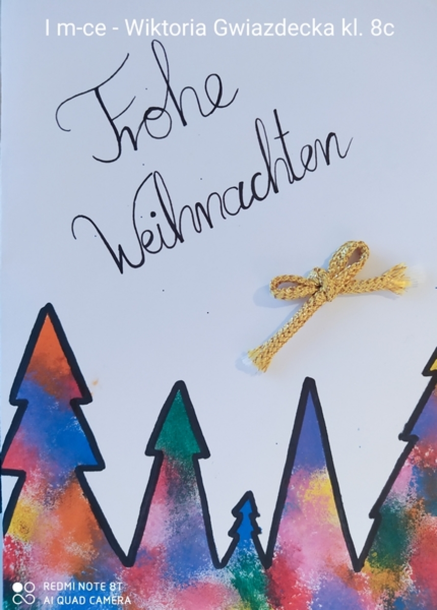 Kartka bożonarodzeniowa w języku niemieckim